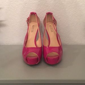 Guess Patent Pink Heels